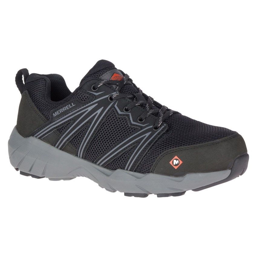 Chaussure de Securite Merrell Fullbench Superlite Alloy Toe Noir Femme | Q.Z.YYFD